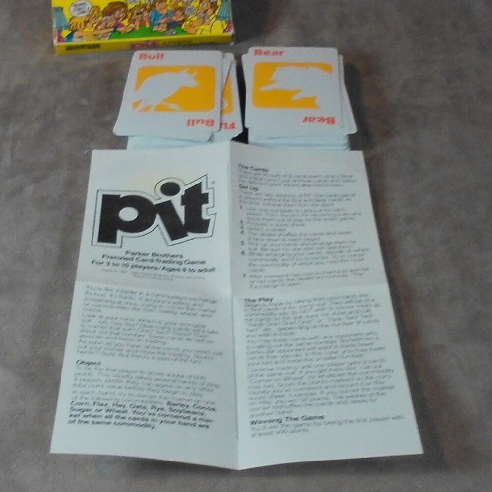 1983 Pit Frenzied Card Trading Game Complete Vintage Parker Bros #712 - Picture 3 of 7